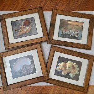 Vintage 80s Solid Cedar Photo Art Frame 17.5"x14.5" | Woodworker Custom Made